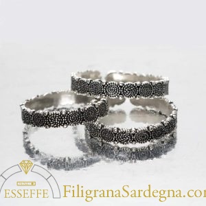 Anello argento brunito corbulette
