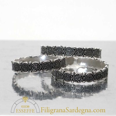 Anello argento brunito corbulette