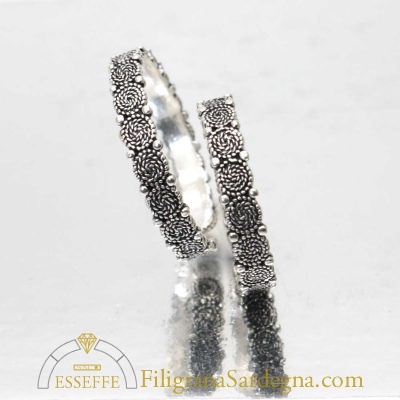 Anello argento brunito corbulette
