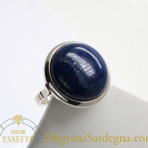 Anello argento con lapislazzuli grande