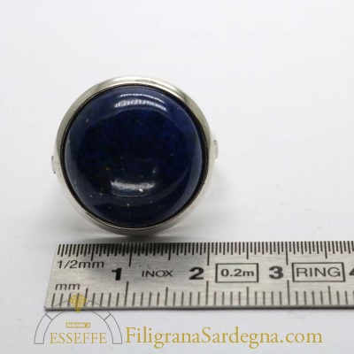 Anello argento con lapislazzuli grande