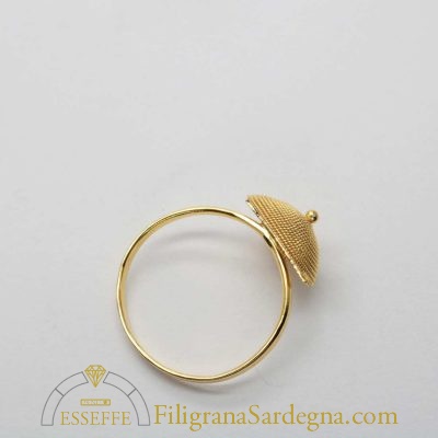 Anello con corbula gambo sottile