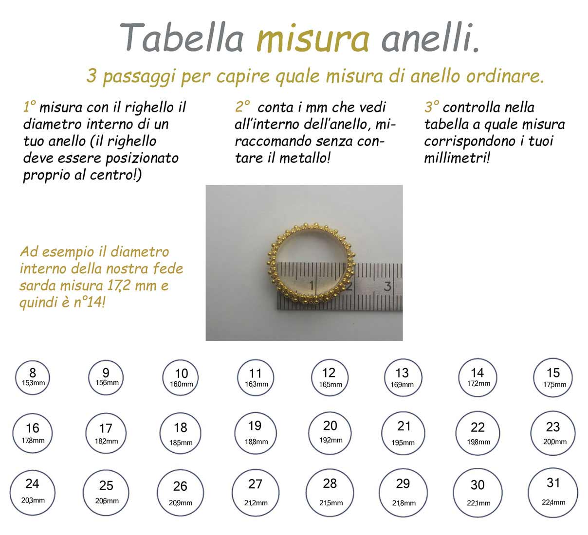 Anello a fascia con intreccio di fili filigranati e lucidi in oro giallo -  Gioielli Sardi Filigrana Sardegna - Esseffe Dorgali Laboratorio Orafo  Francesco Serra