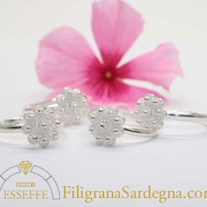 Anello A Fiore Vintage TEAMER In Acciaio Inox – Regolabile, Filigrana Floreale, Gioiello Minimale Per Donna