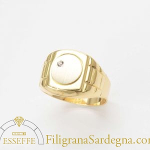 Anello da uomo modello orologio