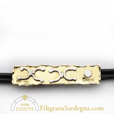 Bracciale bambino in oro con petroglifi