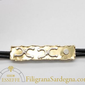 Bracciale bambino in oro con petroglifi