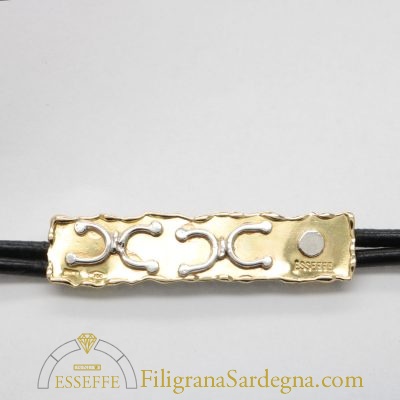 Bracciale bambino in oro con petroglifi