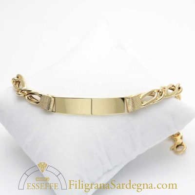 Bracciale da uomo in oro giallo