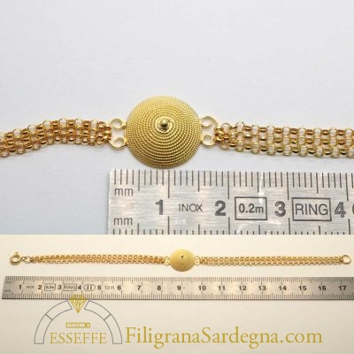 Bracciale d'oro con corbula