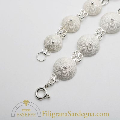 Bracciale in argento con corbule