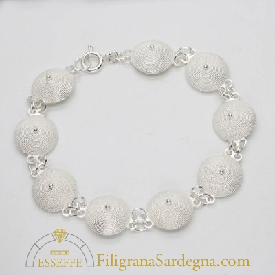 Bracciale in argento con corbule