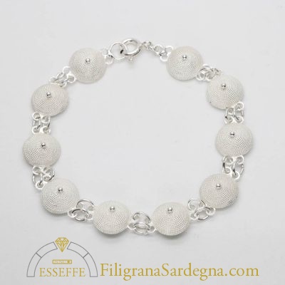 Bracciale in argento con corbule