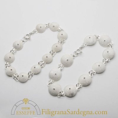 Bracciale in argento con corbule