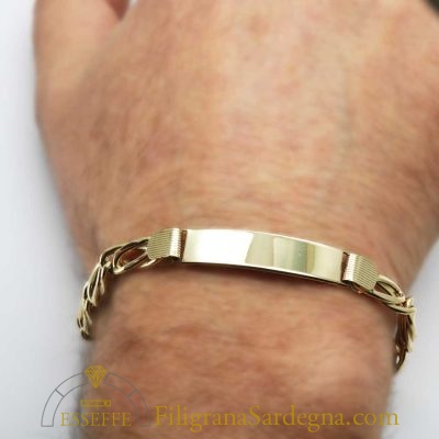 Bracciale da uomo in oro giallo