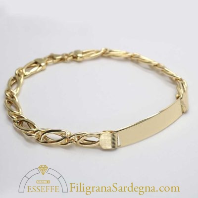 Bracciale da uomo in oro giallo