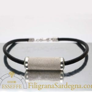 Bracciale rocchetto in filigrana d'argento