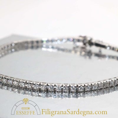 Bracciale tennis di diamanti