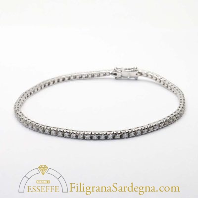 Bracciale tennis di diamanti