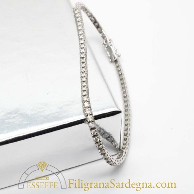 Bracciale tennis di diamanti