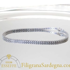 Bracciale tennis di diamanti da 1 carato