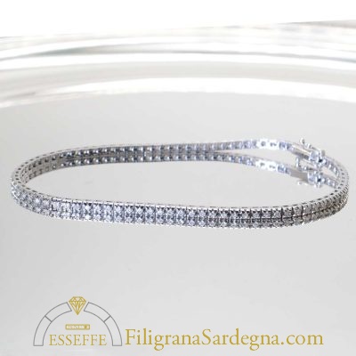 Bracciale tennis di diamanti da 1 carato