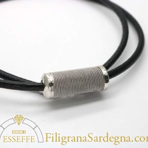 Collana rocchetto in filigrana d'argento