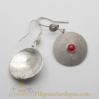 Corbule d’argento con turchese o corallo