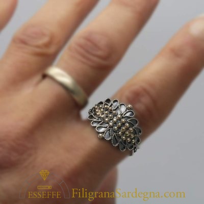 Fede campidanese brunita con grani d’oro