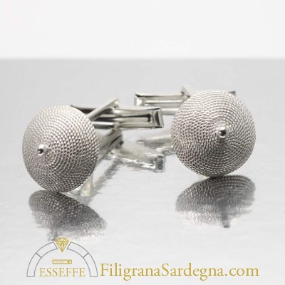 Gemelli in filigrana d’argento con corbule