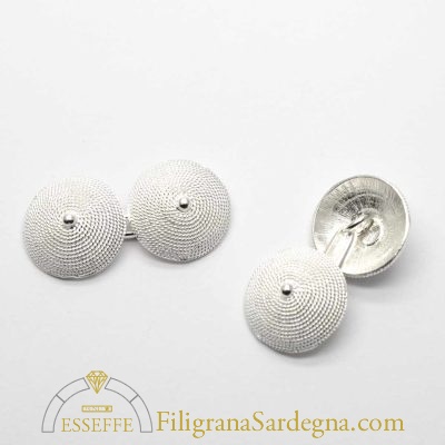 Gemelli in filigrana d’argento con corbule