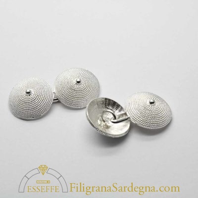 Gemelli in filigrana d’argento con corbule