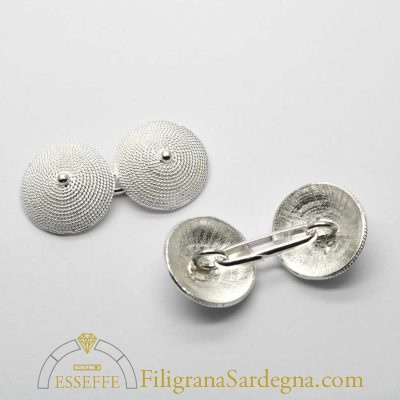 Gemelli in filigrana d’argento con corbule