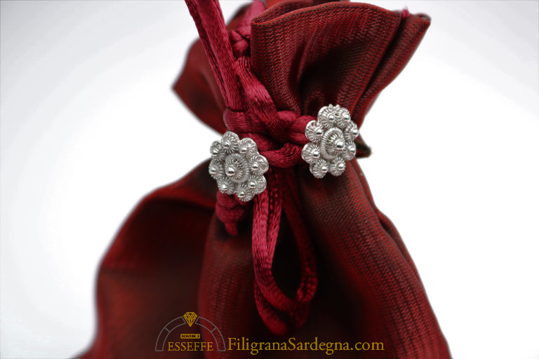 Orecchini A Perno Helen De Lete In Argento 925, Design A Nido D'ape, Altezza 23 Mm, Punzonati S925