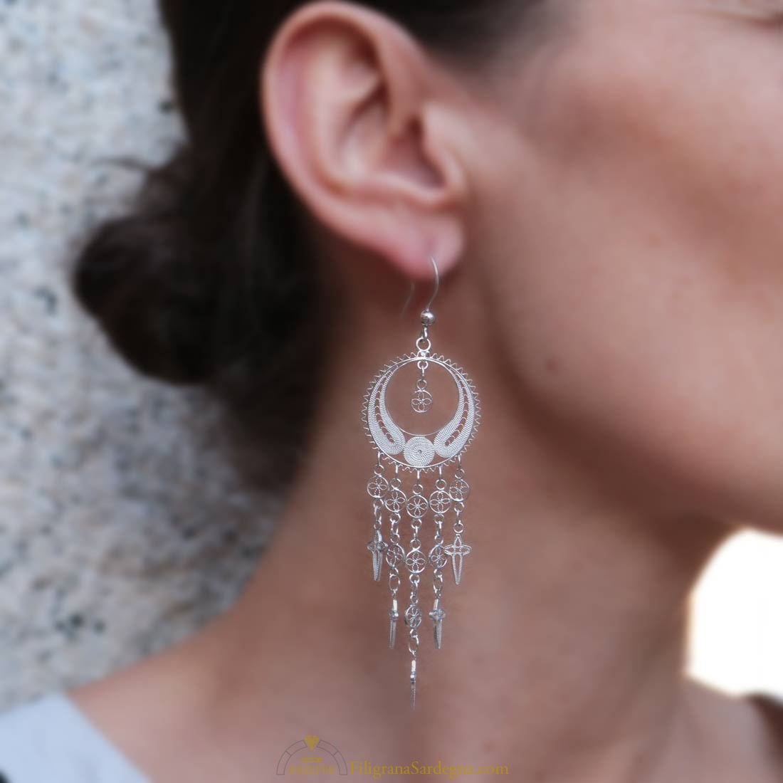 Orecchini Pendenti A Cascata Con Cristalli Taglio Navetta – Eleganti Gioielli Donna Per Cerimonia E Lusso