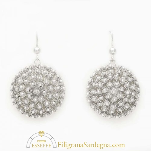 Orecchini Donna In Argento 925 Filigrana Sarda | Lavorazione Nido D'Ape | Gioiello Artigianale (Oro Giallo)