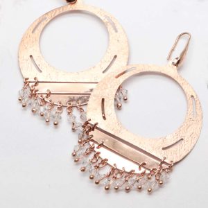Cerchi zingara in argento rosè