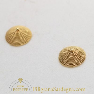 Orecchini in oro con corbula media (1,1 cm)