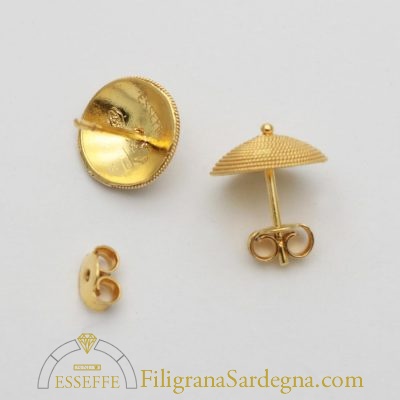 Orecchini in oro con corbula media (1,1 cm)