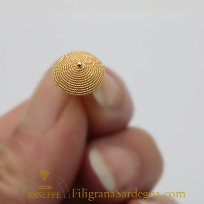 Orecchini in oro con corbula media (1,1 cm)