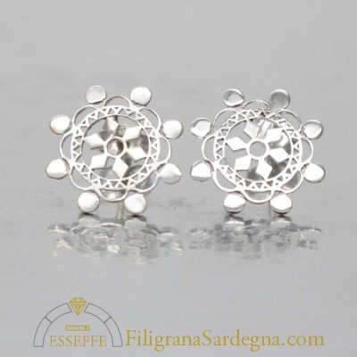 Orecchini timone stella in argento